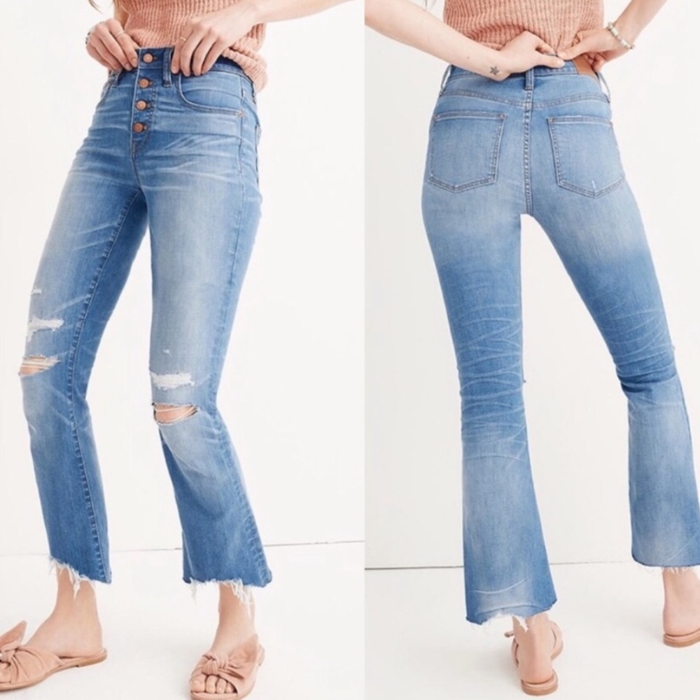 Madewell Bronson Cali Demi Boot Crop Jeans - 25